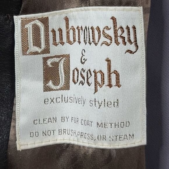 Vintage Dubrowsky and Brown Faux Fur Coat, Large - Picture 4 of 10